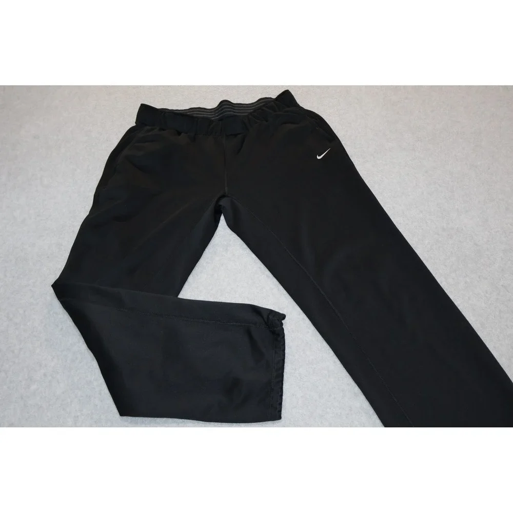 Nike Sweatpants Women Medium Black Dri-FIT Performance Athletic Gym Workout